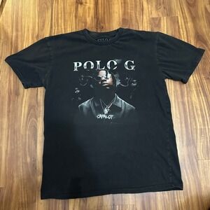 Polo G Capalot Graphic T-Shirt Mens Black Short Sleeve Crewneck Rap Tee